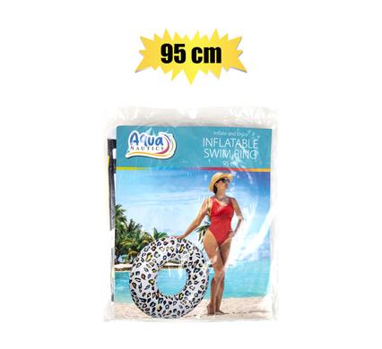 AQUANAUTICS SWIM RING WILDLIFE WHT 95cm