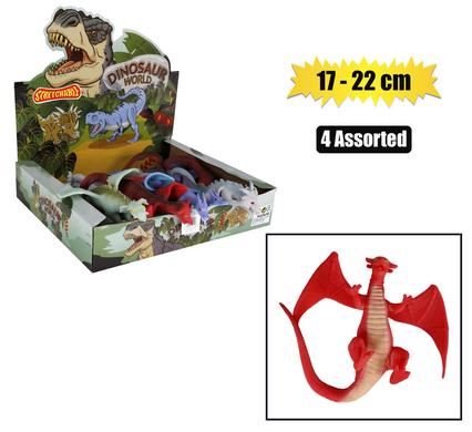 ANIMALS DRAGON STRETCH ASSTD 17-22cm