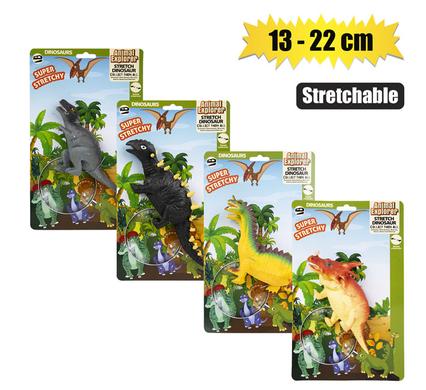 ANIMALS DINOSAURS STRETCH ASSTD 13-22cm