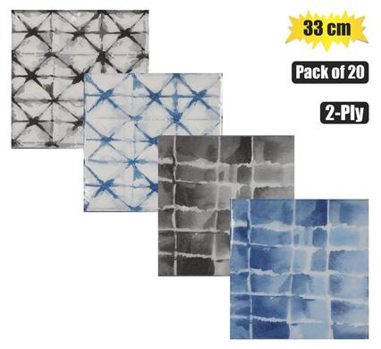 SERVIETTES 2PLY 33cm 20PC WATERMARK