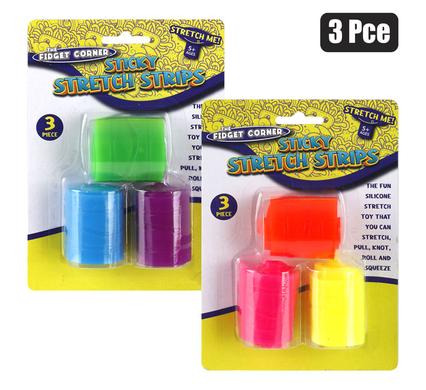 NOVELTY STRETCH STRIPS 3pc 23cm