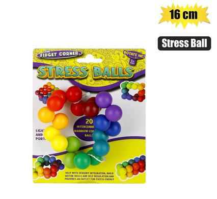 NOVELTY SENSORY STRESS RELIEF BALLS 16cm