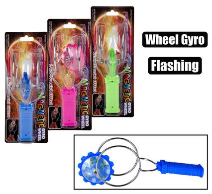 NOVELTY SPIN GYRO WHEEL FLASHING 20cm