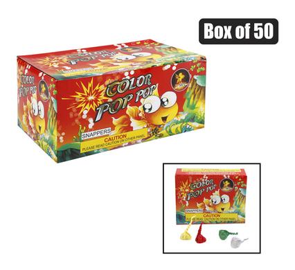 NOVELTY POP POP SNAPPERS 50 IN BOX