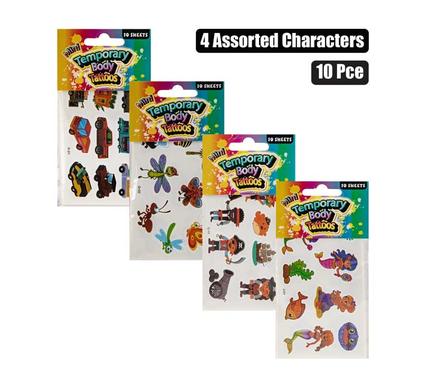 STICKER TATTOO BODY TEMP MINI SHEETS 10P