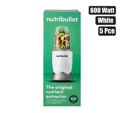 NUTRIBULLET BLENDER ORGNL 600W 5PCE WHTE