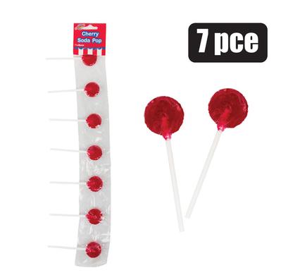 SWEET LOLLY CC STRIP 7PC CHERRY (TH)