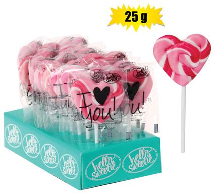 SWEET LOLLY NC I LOVE YOU HEART 25G (TH)