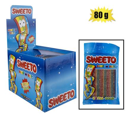 SWEET GUMMY GS RAINBOW BELTS SWEETO 80g