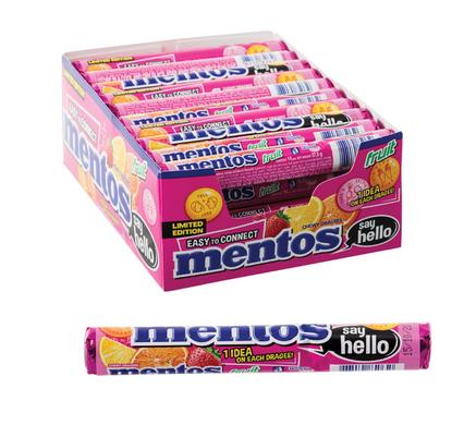 SWEET CANDY CL MENTOS FRUIT ROLL (TH)