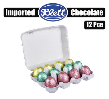 SWEET CHOC KL EASTER EGGSCRATE 12s-75g
