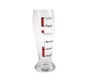 Giant Beer Glass Beer-O-Meter 1.5 Litre