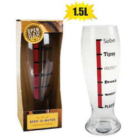 Giant Beer Glass Beer-O-Meter 1.5 Litre