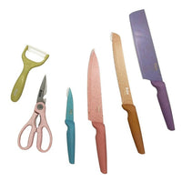 CondoreHome 6-PCS colorful Kitchen Knife Set
