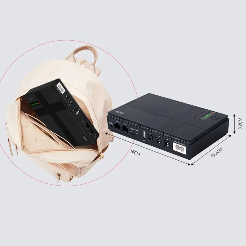5V, 9V, 12V Uninterruptible Power Supply Mini UPS Battery Backup for WiFi, Router, Modem, Security Camera