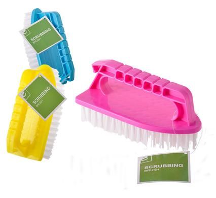 Bulk Pack 10 X Scrubbing Brush 13cm Iron Shaped