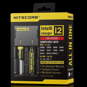 NiteCore i2 Intelligent Battery Charger for 18650, 26650 & 18350 Vapes