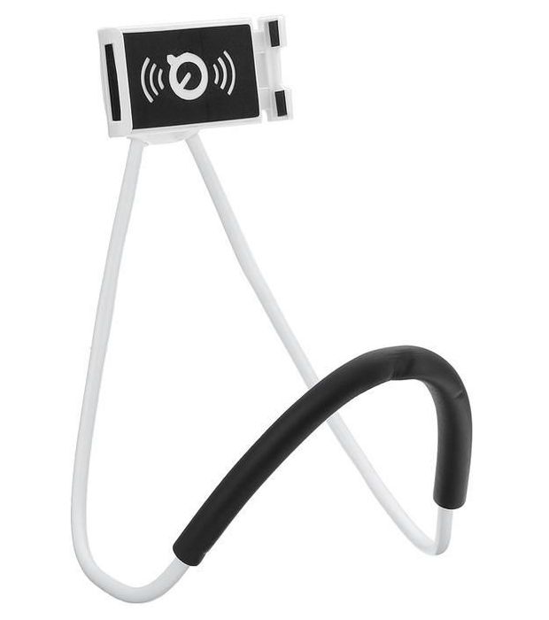 Lazy Neck Cell Phone Holder - White