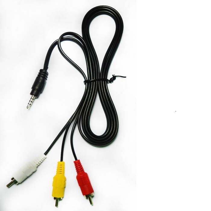 3.5mm Aux Male To 3 RCA Male Cable - 1.2m