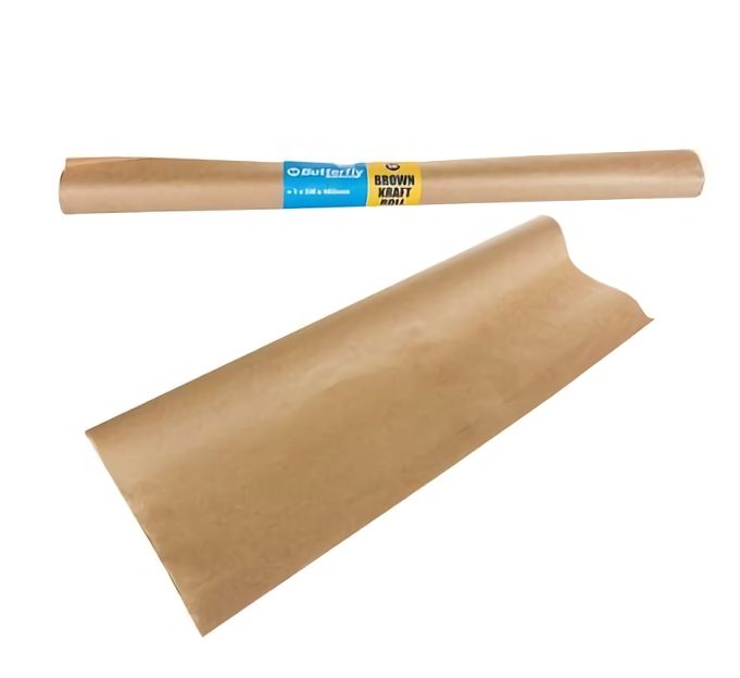 Bulk Pack x 10 Book Cover Kraft Roll Brown 480mmx5m