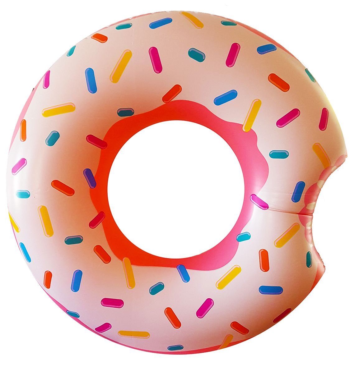 Intex - Tube - Pink Rainbow Donut - Pool Accessories - 107cm x 99cm