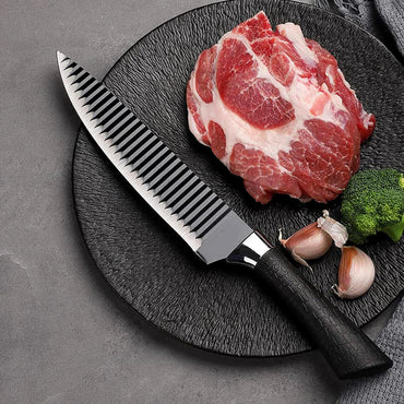 (7 Pcs) Stainless Steel Kitchen Knife Non Stick Set