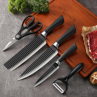 (7 Pcs) Stainless Steel Kitchen Knife Non Stick Set