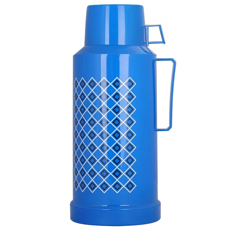 1.8L Tea Glass Liner Insulated Termos Flask Vacuum Plastic Water Thermos Bottle