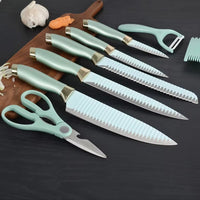 Condore stainless steel royal swiss master line 8pcs non-stick kitchen knife set with gift box