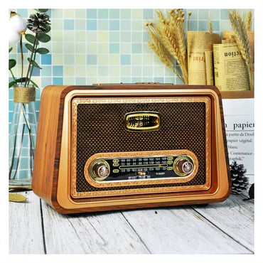 R-1952BT Rs Classic Vintage Retro Wireless Stereo 3 Band Am Sw Fm Radio With Aux-In