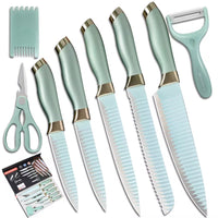 Condore stainless steel royal swiss master line 8pcs non-stick kitchen knife set with gift box