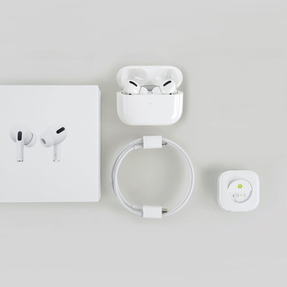 Wireless Mobile Bluetooth Airpod with Wireless Charging Case - White