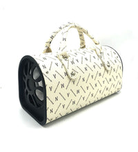 Rechargeable Handbag Wireless Bluetooth Speaker LED Karaoke Speaker - White
