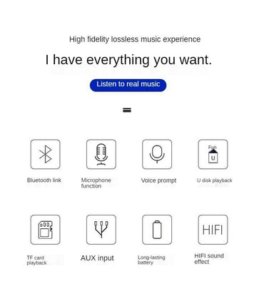 Rechargeable Handbag Wireless Bluetooth Speaker LED Karaoke Speaker - White