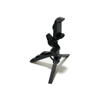 Mini Adjustable Portable Tripod Phone Holder Stand with Secure Grip - Black