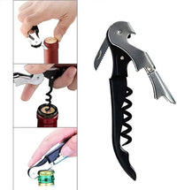 Stainless Steel Wine Bottle Opener Corkscrew Stopper Bar Party Tool Set - 4 Piece