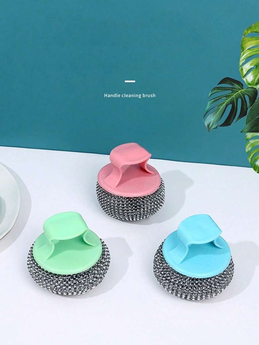 Multi-Function Kitchen Dishwashing Scrubbers With Handle