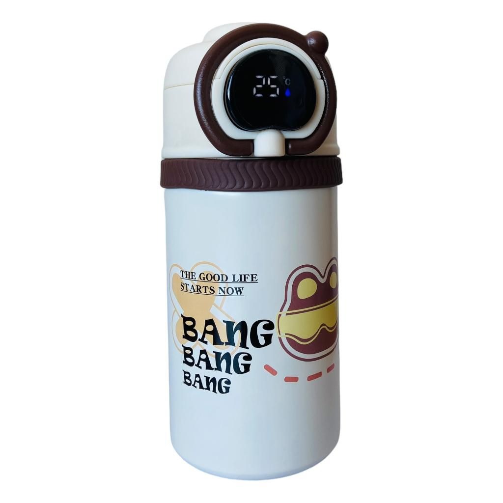 500 ml Flask Bottle with Digital Temperature Display - white