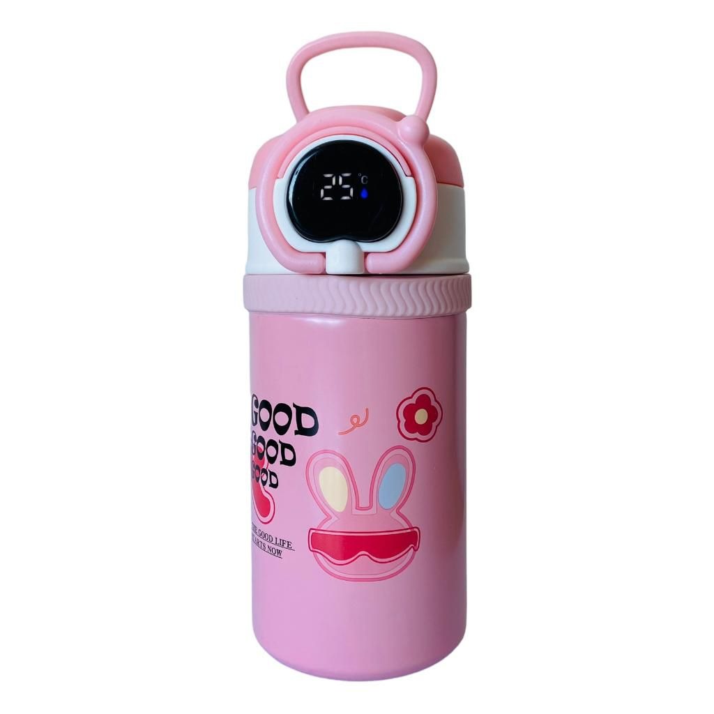 500 ml Flask Bottle with Digital Temperature Display - pink