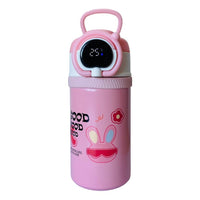 500 ml Flask Bottle with Digital Temperature Display - pink