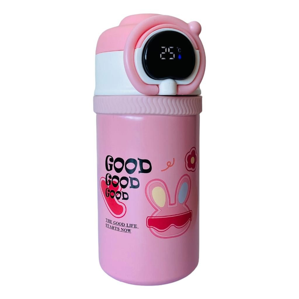 500 ml Flask Bottle with Digital Temperature Display - pink