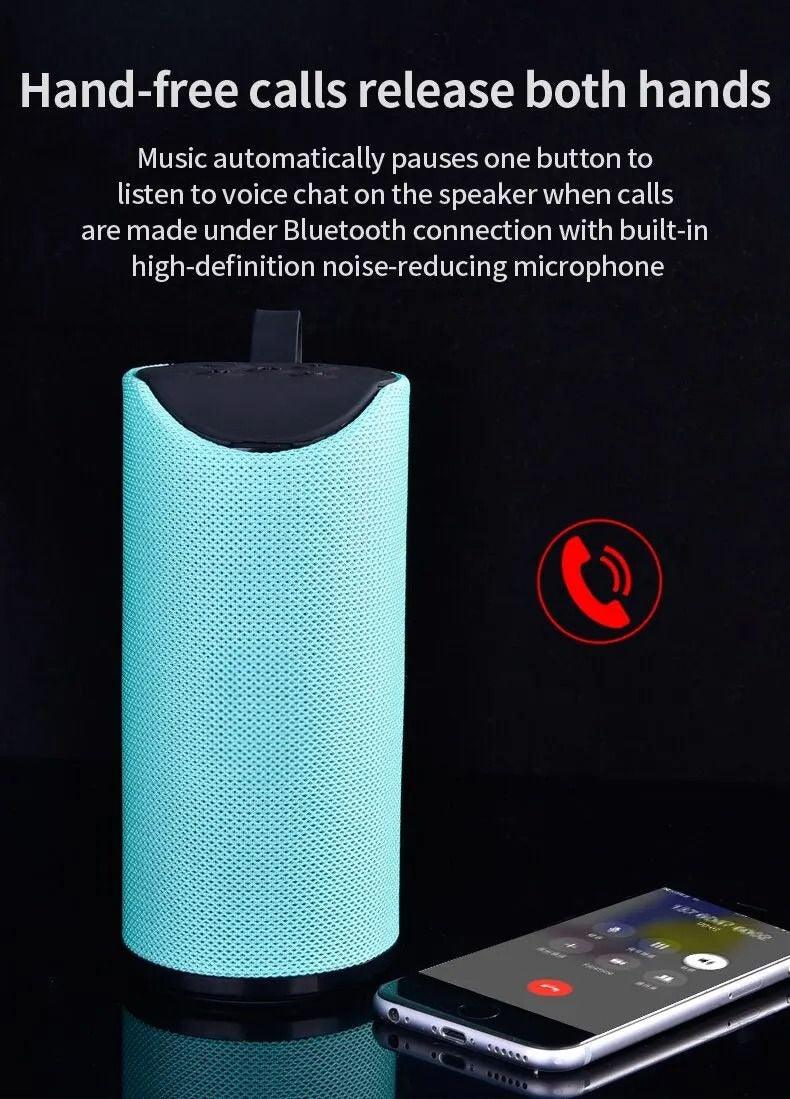 Harwa Portable Wireless Speaker with TF Card Functionality - Turquoise