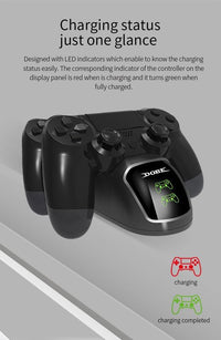 Ps4 Dobe Dual Control Charger TP4-889 LED Display for Wireless Controllers