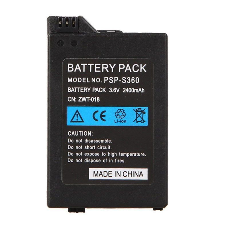 Replacement 3.6V / 2400mAh Rechargeable Lithium Battery For PSP