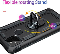 TUFF-LUV Rugged Armour Case & Stand Samsung Galaxy A22 (5G) - Black