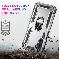 Anti-Drop Armor Case for Samsung Galaxy S23 - Silver And Black
