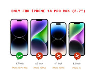 Bumper Cover & Tempered Glass Screen Protector for iPhone 14 Pro Max (6.7")