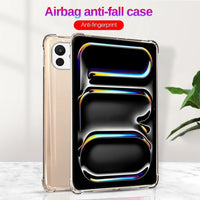 Tablet Case for iPad Pro 11 inch 2024, Soft TPU Clear Shockproof Cover