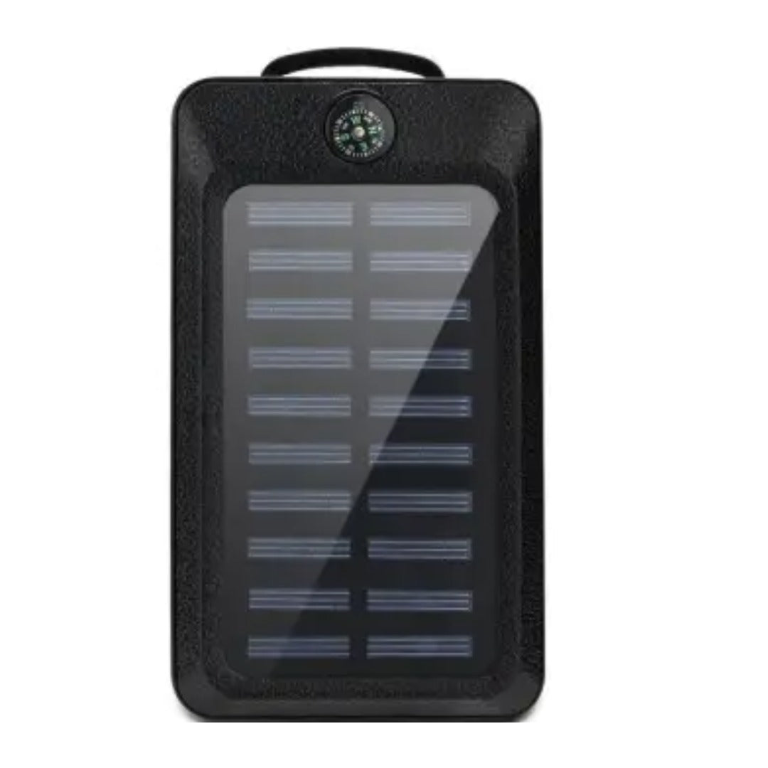 Solar USB Power Bank with compass & LED light