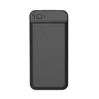 WUW - Y128 - 10000mAh Micro + Type C Power Bank - 5V-2.1A - Black